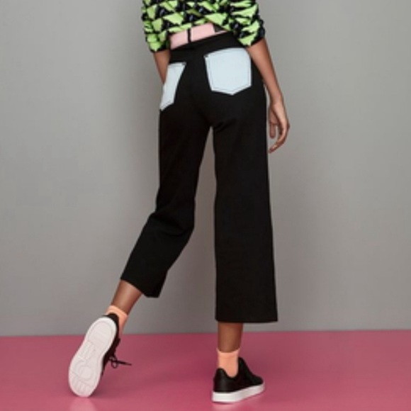 TWIK wide leg black colorful jeans - Picture 2 of 4